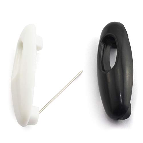 NX Garden Hijab Pin 8 PCS Muslim Women Hijab Hijab Sari Pins Black and White Safety Pins Plastic Scarf Clip