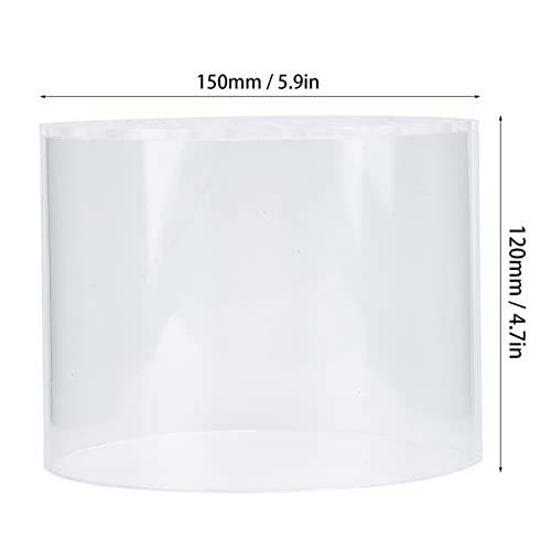 Acrylic Transparent Feeder Cover, Anti Feeding Shrimp Aquarium Accessory, Feeding with Feeding Tube for Fish Tank, Safe Reproduction Cover for Marine Life (150mm) - style: 150mm