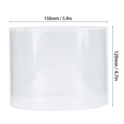 Acrylic Transparent Feeder Cover, Anti Feeding Shrimp Aquarium Accessory, Feeding with Feeding Tube for Fish Tank, Safe Reproduction Cover for Marine Life (150mm) - style: 150mm