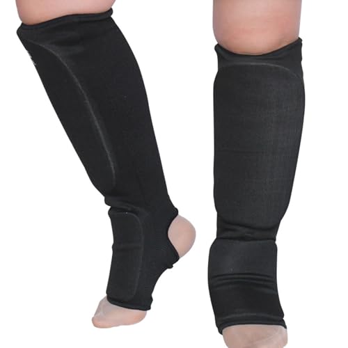 Kickboxing Shin Guard, Taekwondo Leg Guard, Unisex M Size, Lightweight and Durable - Firm EVA Support, Breathable Comfort for Martial Arts Training - size: Large