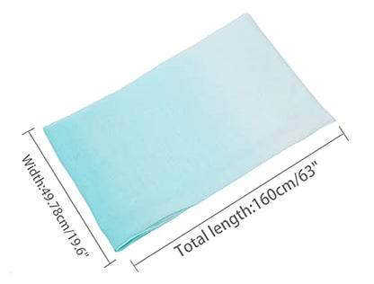 uxcell Women'sChiffon Sheer Long Scarf Silky Gradient Party - color: Light Blue