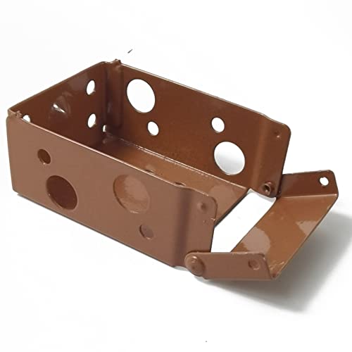 TIHOOD 6PCS 2.5Inch Blind Brackets Low Profile Box Mounting Bracket for Window Blinds (Brown)