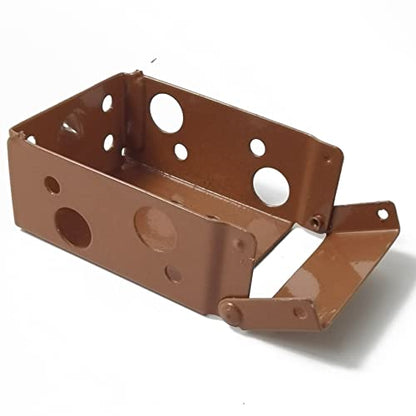 TIHOOD 6PCS 2.5Inch Blind Brackets Low Profile Box Mounting Bracket for Window Blinds (Brown)