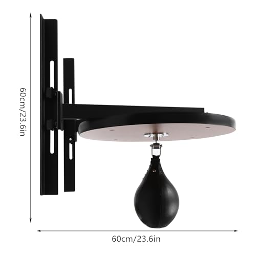 Speed Bag Platform Kit, Heavy Duty Hanging Swivel Workout Speedball Kicking with Adjustable Height, for Home Fitness, Suitable for Boxing and Fitness Enthusiasts