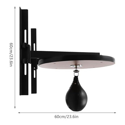 Speed Bag Platform Kit, Heavy Duty Hanging Swivel Workout Speedball Kicking with Adjustable Height, for Home Fitness, Suitable for Boxing and Fitness Enthusiasts