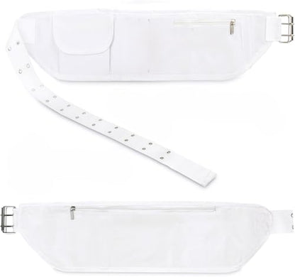 Generic Ihram Belt for Hajj and Umrah - Adjustable Size with Front Pockets and Zippered Compartments