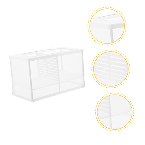 Kisangel Fish Tank Isolator Multifunctional Aquarium Incubator for Dividing Fish Easy Installation Cups Capacity Divider