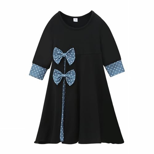 Abaya for Toddler Baby Girls Muslim Prayer Clothes with Hijab Kids Maxi Dress Middle East Dubai Islamic Clothing - color: Black, size: 4-5T