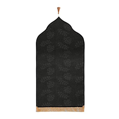 Muslim Prayer Rug Islamic Mat for Muslim Prayers Great Ramadan Gift for Muslim Men Women Portable Prayer Mat Rug Turkish Pocket Praying Rug Thick Large Padded Sajadah Muslim Prayer Rug Velvet Carpet - color: Blue
