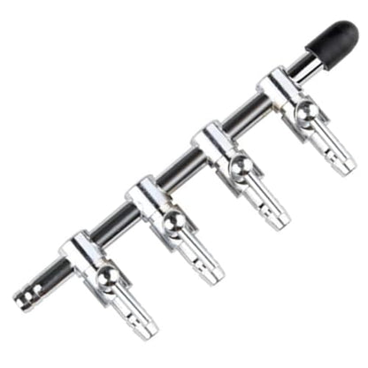 Aquarium Air Valve 4 Way Inline Manifold Air Flow Pump Tubing Splitter Lever Control Valve