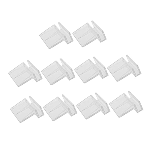 10pcs Acrylic Aquarium Brackets Fish Tank Cover Support Holders Clear Practical Rack for Glass Tanks Safe for Fish and Small Pets
