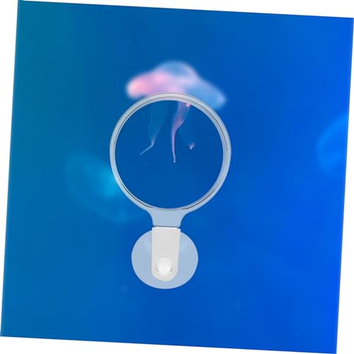 MERRYHAPY Aquarium Magnifier Coral Viewer Acrylic Magnifying Glass Suction Cup Magnifier for Fish Plant Spider