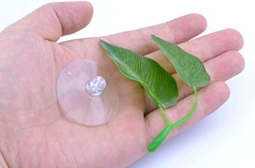 Betta Fish Leaf Hammock, Aquarium Decor for Resting Sleeping Hiding, Reusable Tank Accessories with Suction Cups