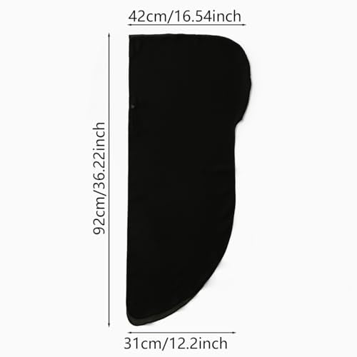 Instant Chiffon Hijab Set 3-in-1 Scarf with Built-in Magnets and Undercaps Head Wraps with Model Cap - color: Black 1