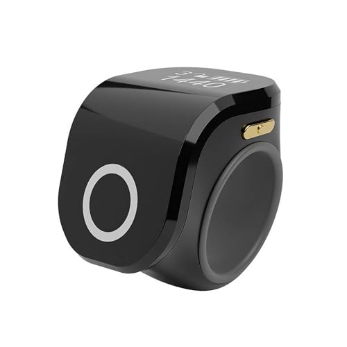 Finger Counter Clicker Rings, Digital Finger Smart Rings,Electronic Finger Counter, Adjustable Type-C Sports Counting Prayer Counter,Portable Counter Smart Rings Click Counter for Prayer (Black) - color: Black