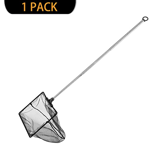 Aquarium Telescopic Fish Net with Extendable Handle Soft Mesh - size: 6 inch