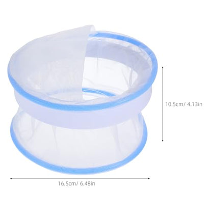 ABOOFAN Aquarium Floating Breeding Box Mesh Nursery Tank Fish Breeding Kit Isolation Case for Guppy Fry Hatchery with Feeding Ports