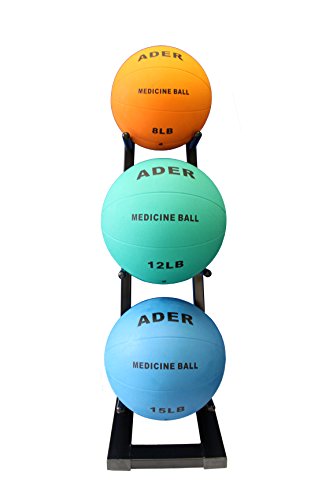 Ader Medicine Ball Set w/Rack - size: Rack + 4-8 LB Med Balls