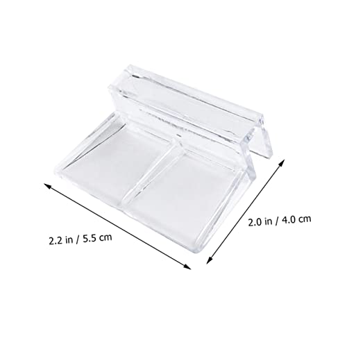 YARNOW 10pcs Betta Tank Stand Fish Tank Accessory Acrylic Bracket Sturdy Support Easy to Install - size: 5.5X5X1.8CM