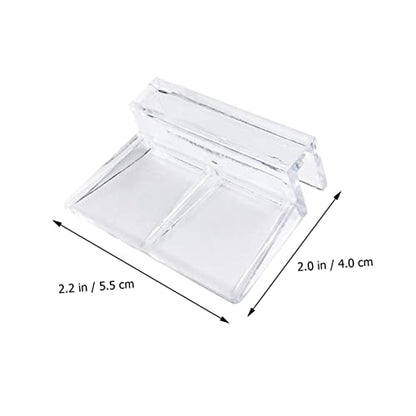 YARNOW 10pcs Betta Tank Stand Fish Tank Accessory Acrylic Bracket Sturdy Support Easy to Install - size: 5.5X5X1.8CM