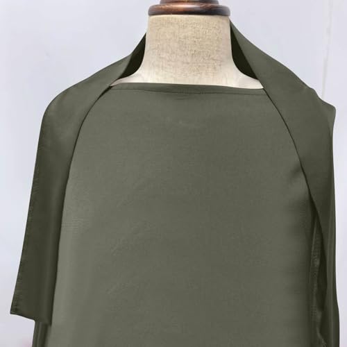 Lmdudan Girls Muslim Dress Hood Long Sleeve Prayer Dresses Robe Dubai Abaya 2026 Ramadan Kaftan Dress Kids 6-13 Years - color: Army Green, size: 6-7 Years