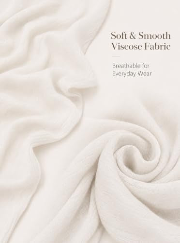 Cotton Linen Plain Hijab Scarf For Women,Muslim Viscose Crinkle Edge With Fringe,Summer Beach Wrap Headwraps Shawl - color: 29#white