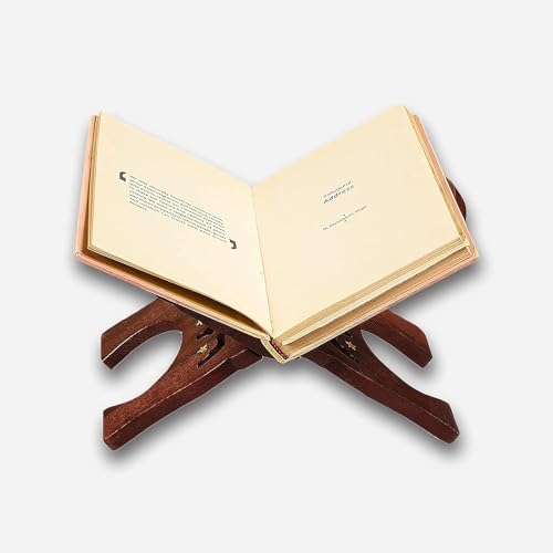 Goofy Turtle Big 12 Inches Book Stand Cover Case Wooden Rehal for Quran, Bible, Gita