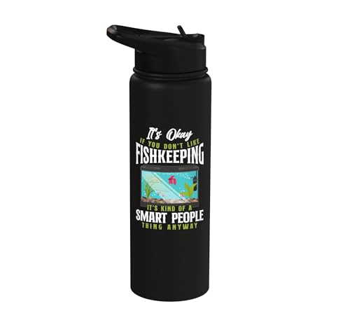 Saltwater Aquarium It'S Ok If You Don'T Like Fishkeeping Stainless Steel Insulated Water Bottle - color: Black