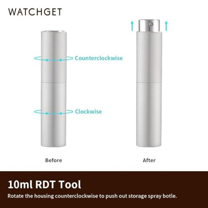 watchget Coffee Bean Dosing Cup & RDT Spray Bottle Kit, White | 10ml Static Reducing Sprayer; Ceramic Single Dose Tray for Coffee & Tea;Espresso Brewing Accessory for Home & Espresso Bars - color: White