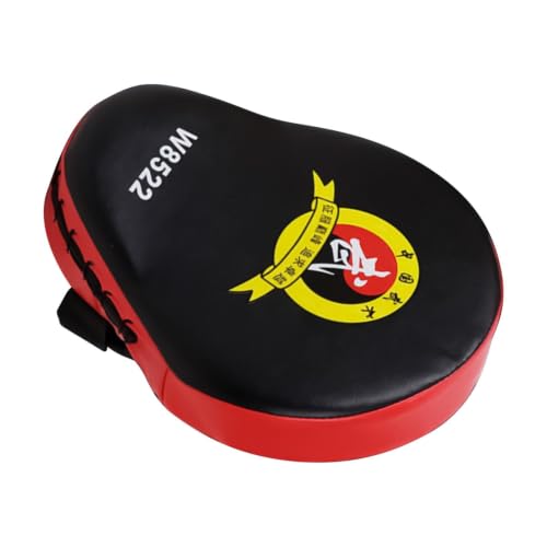 Punching Pads - High Density Foam Material, Strike Training Tool, Shock Absorbing Durable Kickboxing Mitts, Handheld Combat Practice | Thai Karate MMA for Home Gym Workout Exercise - color: Red