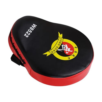 Punching Pads - High Density Foam Material, Strike Training Tool, Shock Absorbing Durable Kickboxing Mitts, Handheld Combat Practice | Thai Karate MMA for Home Gym Workout Exercise - color: Red