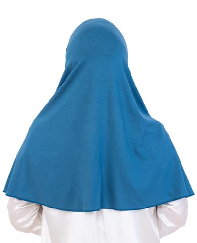 Prien Ready Hijab For Women, One Piece Muslim Instant Turban, Easy To Wear Long Head Scarf, Turkish Islamic Clothes For Abaya - color: Turquoise