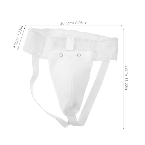 Kichvoe Wear-Resistant Groin Protector and Comfortable Breathable Crotch Guard Cotton Cover, Integrated Professional Male Groin Guard for Boxing Taekwondo MMA Training