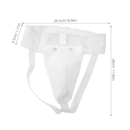 Kichvoe Wear-Resistant Groin Protector and Comfortable Breathable Crotch Guard Cotton Cover, Integrated Professional Male Groin Guard for Boxing Taekwondo MMA Training