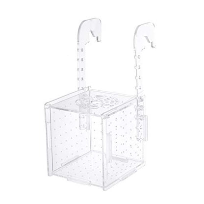 Fish Breeding Box- Box Hatchery Incubator Aquarium Fish Breeding Boxes Divider Hatching Boxes Accessory for Small Shrimp Clownfish Guppy-Small Hook Pattern