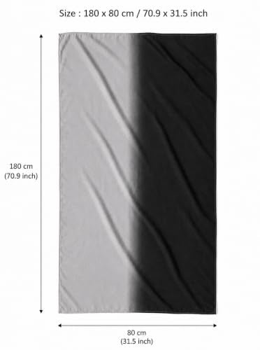Modal Feel Hijab Scarf for Women, Lightweight Ombre Dual Color - color: 5#blackgrey