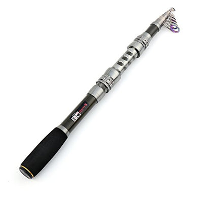 Sougayilang Fishing Rod Reel Combo with Telescopic Fishing Pole Spinning Reel Carrier Bag for Travel Saltwater Freshwater Fishing - size: 5.91 ft, style: C-only Fishing Rod