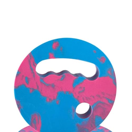 Menolana Water Exercise Discs Pool Resistance, Swim Discs Lightweight Buoyancy EVA Foam Aerobic Equipment for Water Workout Beach Pool - color: Pink Blue