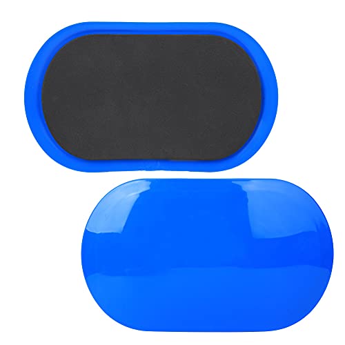 Fitness Discs Slider for Core Stability Training, Leg Slimming, Yoga, 2pcs Small Size Blue Sliding Discs