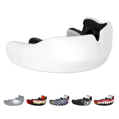 Damage Control White Custom Fit Mouthguard | Dentist-Designed, Easy Self-Impression Kit, Superior Fit, Protection & Breathability | Fast Turnaround for Athletes Made in USA - color: White