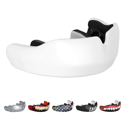 Damage Control White Custom Fit Mouthguard | Dentist-Designed, Easy Self-Impression Kit, Superior Fit, Protection & Breathability | Fast Turnaround for Athletes Made in USA - color: White