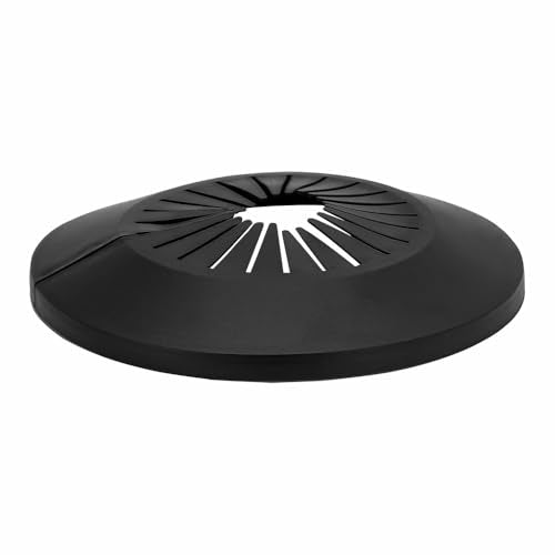 MAGO FAMILY MAGIC Flange Pipe Cover Decoration, 1.18"-2.17" Escutcheon Plate for Water Drain Line, PP Plastic Plumbing Plates, Black for Bathroom Wall, 2 Pieces (30-55mm) - color: 2 Pieces, size: 1.18"-2.17"