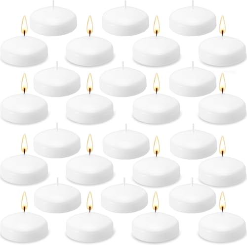 72 Pack 2-Inch Floating Candles - Perfect for Weddings and Events - White - color: 72-White floating