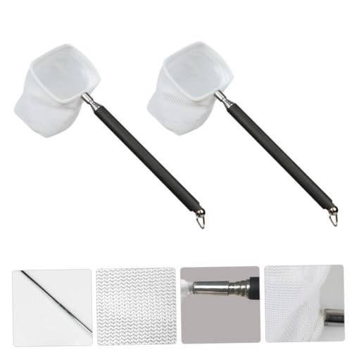 2pcs Telescopic Fish Net Shrimp Net Fish Tank Breeder Box Lightweight Compact Design Style