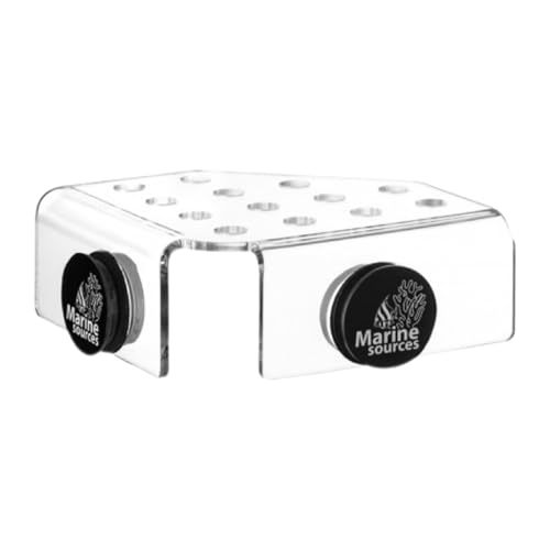 Marine Sources Fish Tank Aquarium Supplies Acrylic Magnetic Coral Frag Rack - for 15mm Glass Thickness (CRB-M-13) - size: CRB-M-13