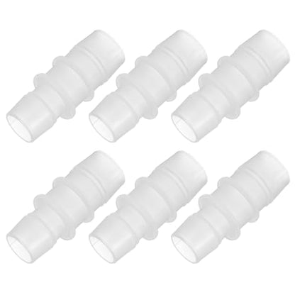 PATIKIL 5/8" to 7/9" 6 Pcs Plastic Hose Barb Fittings, Reducer Tube Fittings Pipe Adapter Union Splicer Joint Kit for Air Gas Water System Liquid Fuel Line Aquarium Tube Pump - size: 5/8"-7/9",(0.93"x2.11")