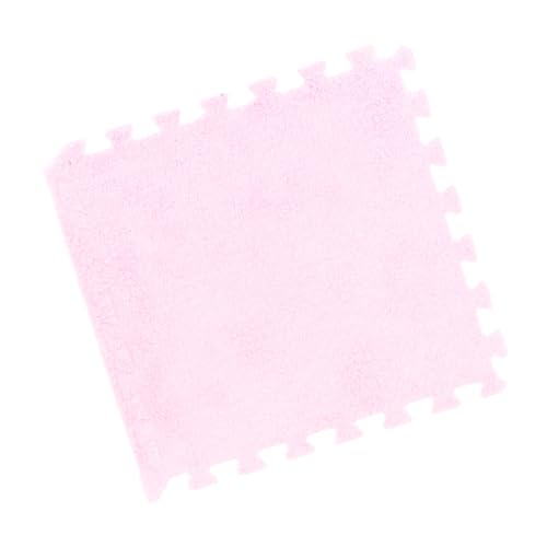 10pcs 30 cm/11.8 in Foam Puzzle Floor Play Mat,Interlocking Carpet Tiles for Home Gym and Fitness Room (Roseate) - color: Roseate