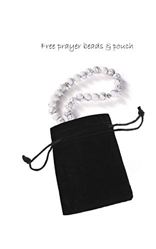 Prayer Mat Muslim Rug Islamic - Padded Thick Prayer Rug Sajadah for Men Women with Islam Prayer Beads for Eid Travel Ramadan, Soft and Luxury (Grey) - color: R.grey