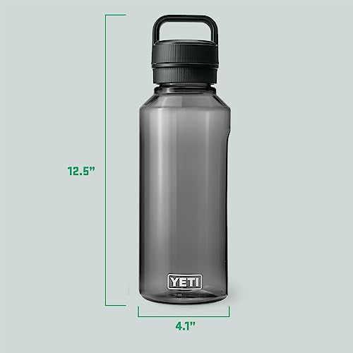 YETI Yonder Water Bottle with Yonder Chug Cap, Lightweight, Leakproof and BPA-Free - color: Charcoal, style: 50oz
