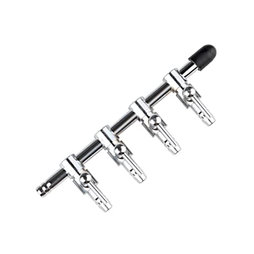 Aquarium Air Valve 4 Way Inline Manifold Air Flow Pump Tubing Splitter Lever Control Valve 4-Pack